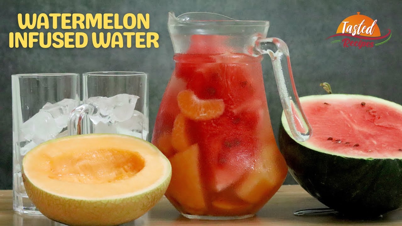 Watermelon Infused Water in Summer | Detox Water for Weight Loss | Tasted Recipes