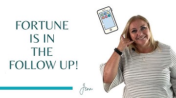 IN NETWORK MARKETING THE FORTUNE IS IN THE FOLLOW UP!!