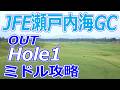 男子プロゴルフツアー,～全英への道～ミズノオープン 開催【岡山県】JFE瀬戸内海ゴルフ倶楽部（OUT-Hole1）ミドルホール 攻略 天気 予約