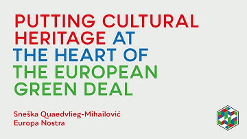 Key-note lecture: Putting cultural heritage at the heart of the European Green Deal (Europa Nostra)