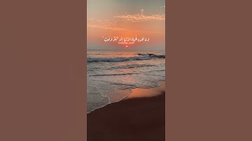 {وَمَا هَٰذِهِ الْحَيَاةُ الدُّنْيَا إِلَّا لَهْوٌ وَلَعِبٌ} تلاوة هادئه القارئ عبد الرحمن مسعد🤍