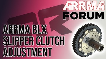 How to set your Arrma 4x4 3S or 4S BLX Slipper Clutch