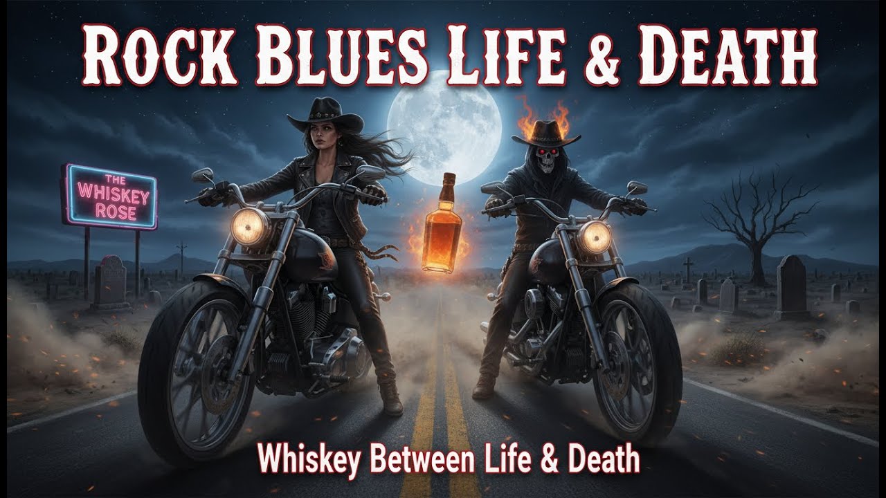 Rock Blues Life & Death 🥃💀 | Whiskey Between Life & Death | Dark Country Western Ride