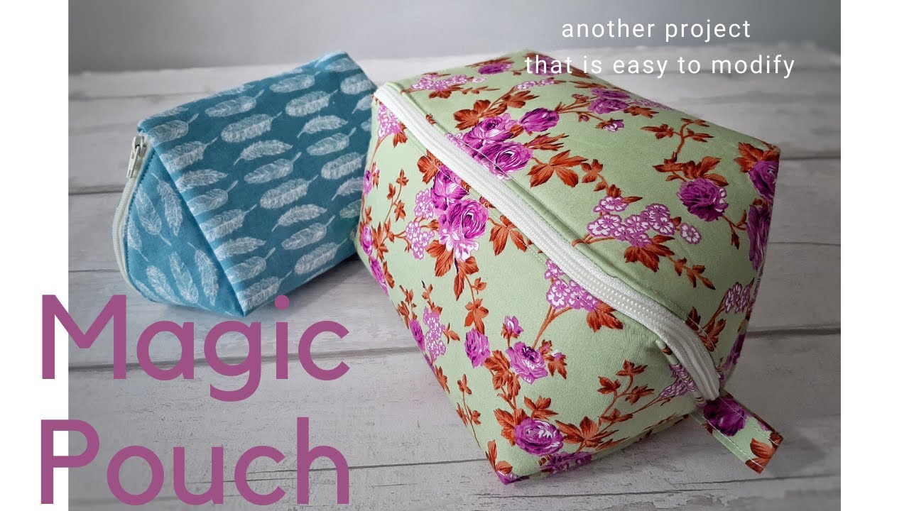 Magic Pouch / Cube Pouch - makeup bag - YouTube