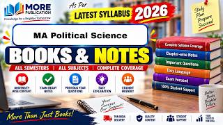 MA Political Science Books & Notes 2026 | All Semesters | Latest Syllabus | More Publication