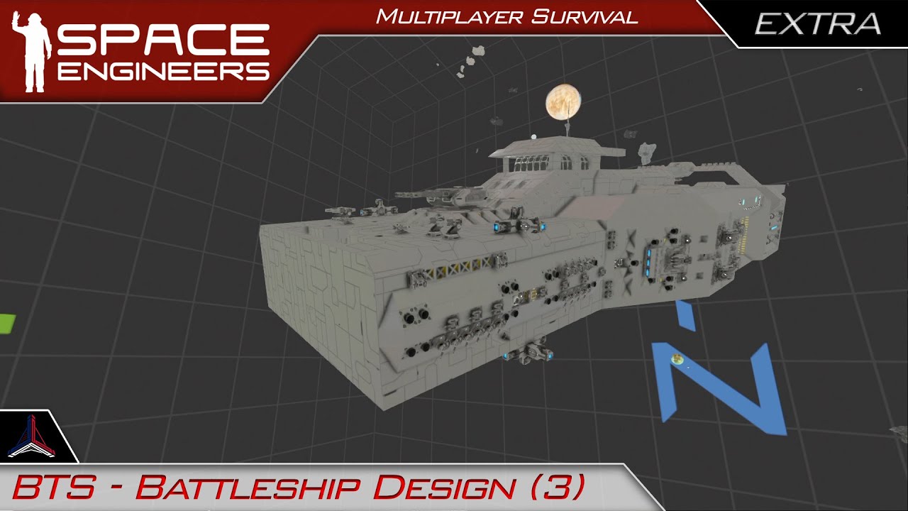 Battleship Design (3) | Space Engineers Survival - Modded Multiplayer ...
