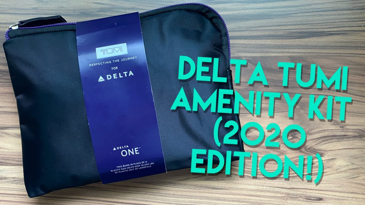 Delta Airlines Delta One Business Class TUMI Amenity Kit (2020 Black