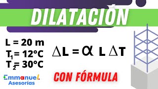 FÍSICA. Problemas de Dilatación Lineal. Coeficiente de Dilatación (Ejercicios paso a paso) #física