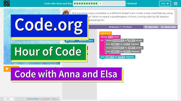 Code with Anna and Elsa Level 11 Code.org Hour of Code Tutorial Answers