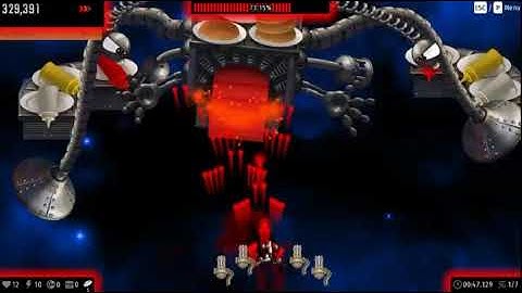 Chicken Invaders Universe! Space Ninja M408 & BX-9 and VF-56 Ship VS Burgermeister