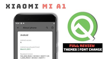 Mi A1 Android Q 10 Full Review & Default Font Change,Themes