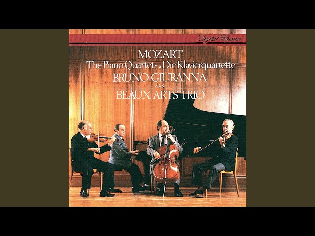 Mozart - Quatuor avec piano n°2: Finale : Beaux Arts Trio / B.Giuranna, alto