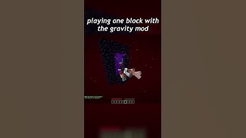 nether portals with the gravity mod #minecraft #minecraftgameplay