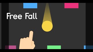 Game template - Free Fall - 2D Game screenshot 1