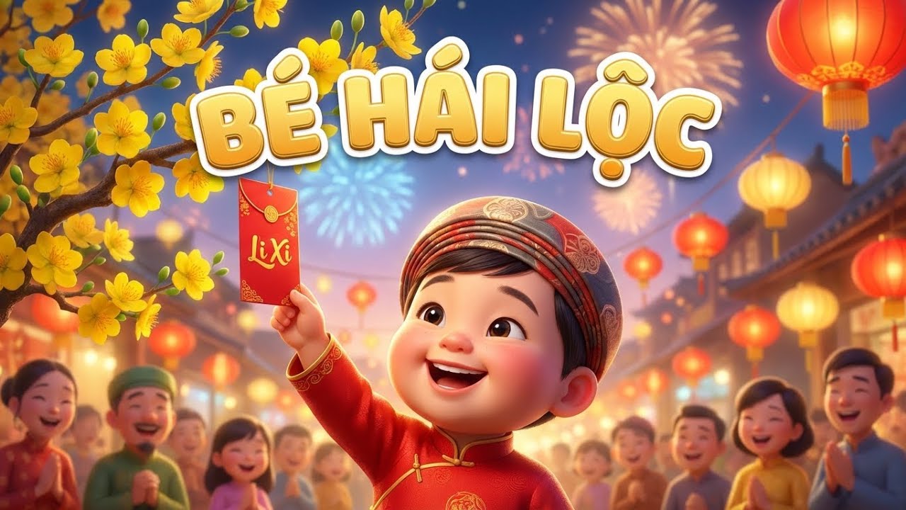 Bé Hái Lộc Đầu Năm - Nhạc Tết Thiếu Nhi Vui Nhộn - Top Nhạc Xuân Hay Nhất Cho Bé