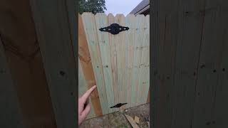 How To Build A 6 Foot Privacy Fence Gate In Place