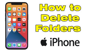 How to delete folders on iPhone