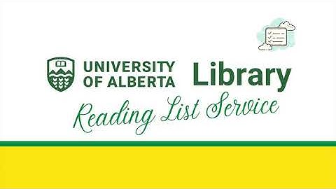 Reading List Service: Integrating Sections of Reading List into eClass