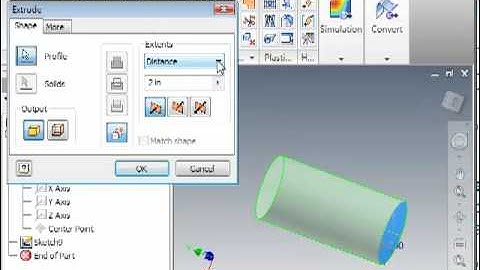 Simple Extrusion Using Autodesk Inventor 2010.mp4