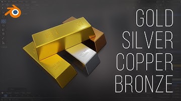 Realistic GOLD | SILVER | COPPER Materials in Blender EASILY