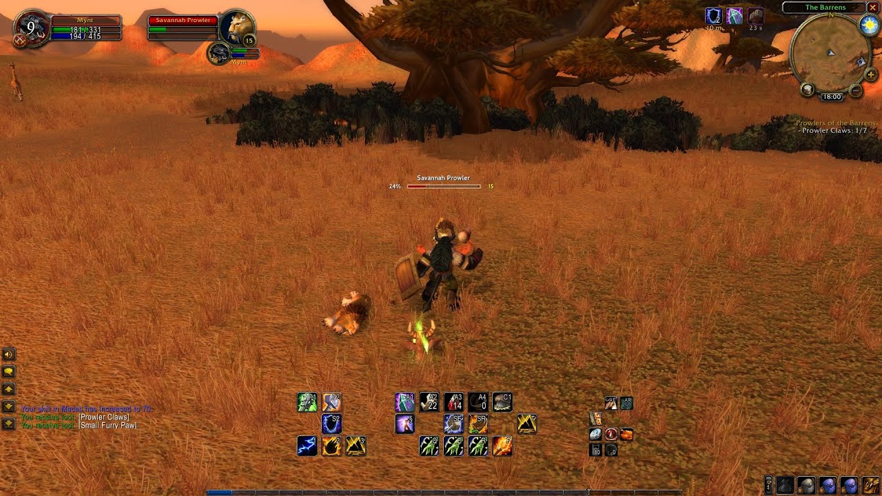 The Barrens Quests 05 Prowlers Of The Barrens Wow Classic Youtube