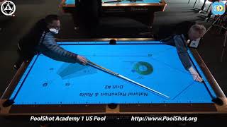 Some drills from the app &quot;PoolShot Academy 1 US Pool&quot;