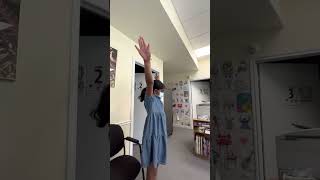 Maya demonstrating the gesture identification program with the Robomaster S1!