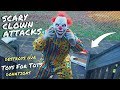 Scary Clown Destroys our Toys For Tots Donations!