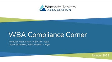 WBA Compliance Corner: January 2023