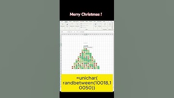 Excel Tricks - draw an animated Christmas tree  #excelhack #exceltrick #office #productivity