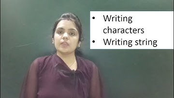 writing to a file in c | writing characters to a file