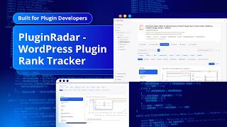 PluginRadar – WordPress Plugin Rank Tracker & Analytics App, Track Rankings, Downloads & Competitors