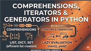 python programming | Comprehension | Iterators and generators | 