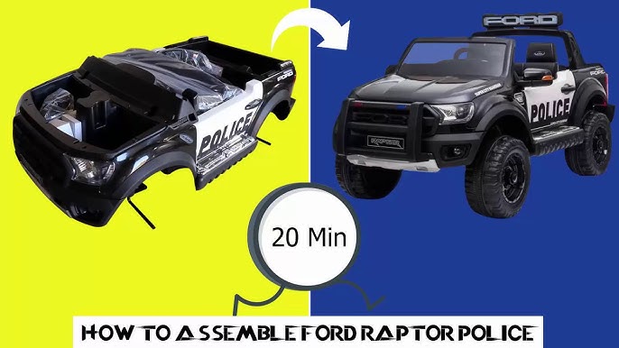 Police car and kids play  Fun:Bikes Police F150 Raptor 4WD 