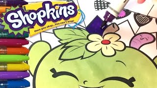 SHOPKINS Coloring Pages with Apple Blossom