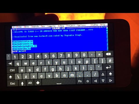 How to install Turbo c++ on Android