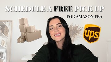 HOW TO: Schedule a FREE pick up with UPS for Amazon FBA | never leave your house!