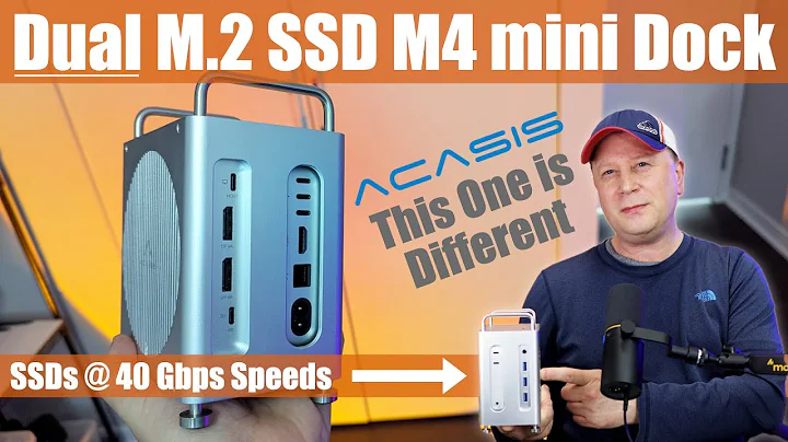 Dual M.2 SSD M4/M4 Pro Mac mini Dock By ACASIS - 40 Gbps Plus Add up to 16 TBs Storage