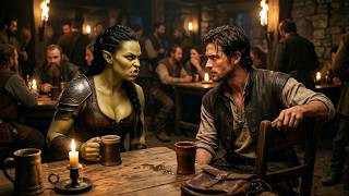 The Orc Girl Had a Snarl That Cleared Taverns - He Sat Down Across From Her and Ordered Two Drinks
