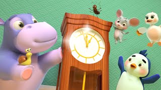 Hickory Dickory Dock, The Hippo Went Up The Clock | Lalafun Nursery Rhymes Compilation