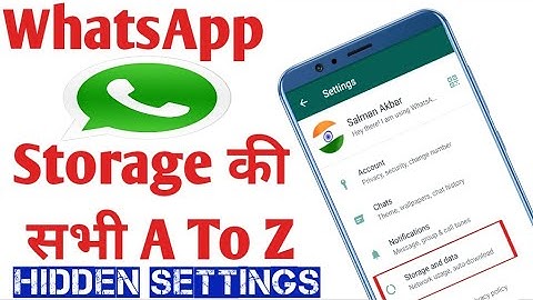 WhatsApp Storage All Settings Android | WhatsApp All Data And Storage Usage Settings Android