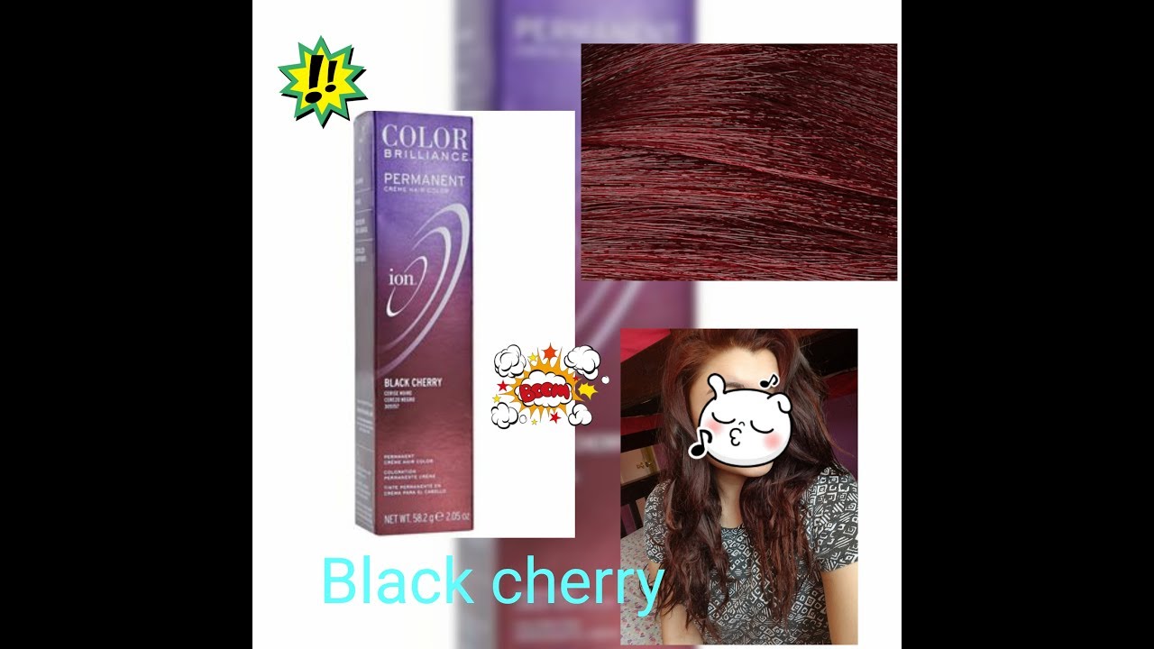 How I Dye My Hair Using Ion Color Brilliance Black Cherry