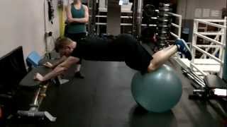 The Improved Stability Ball Roll Out to Pike
