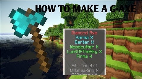 whats a gaxe and how to make it || fallentech skyblock minecraft pe ||