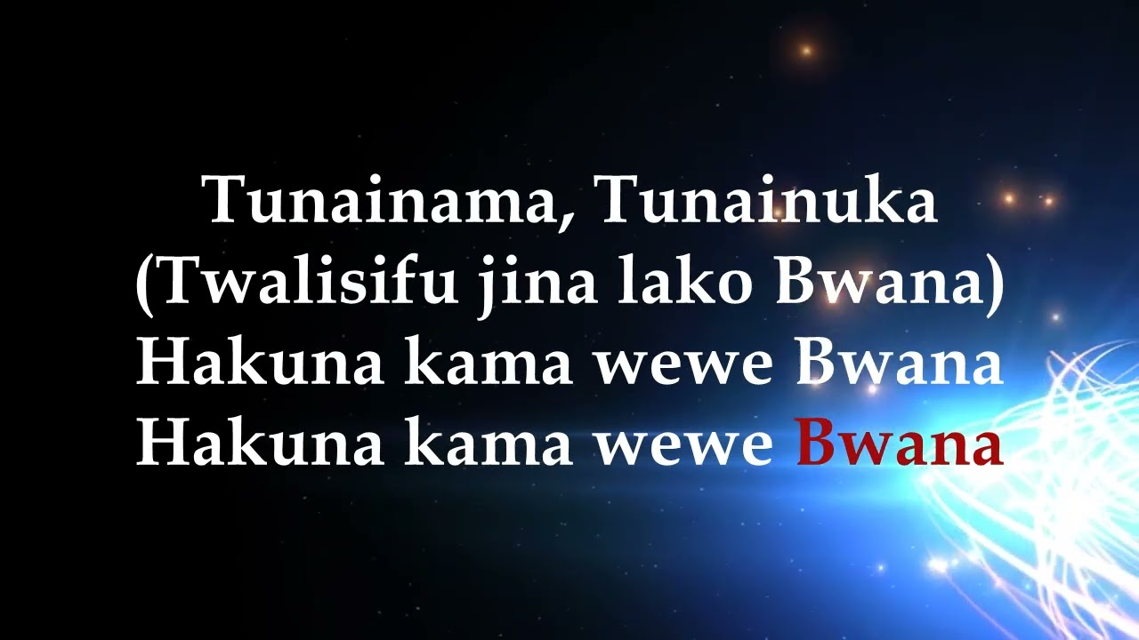 Essence of Worship -- Baba Yetu Lyrics Video - YouTube