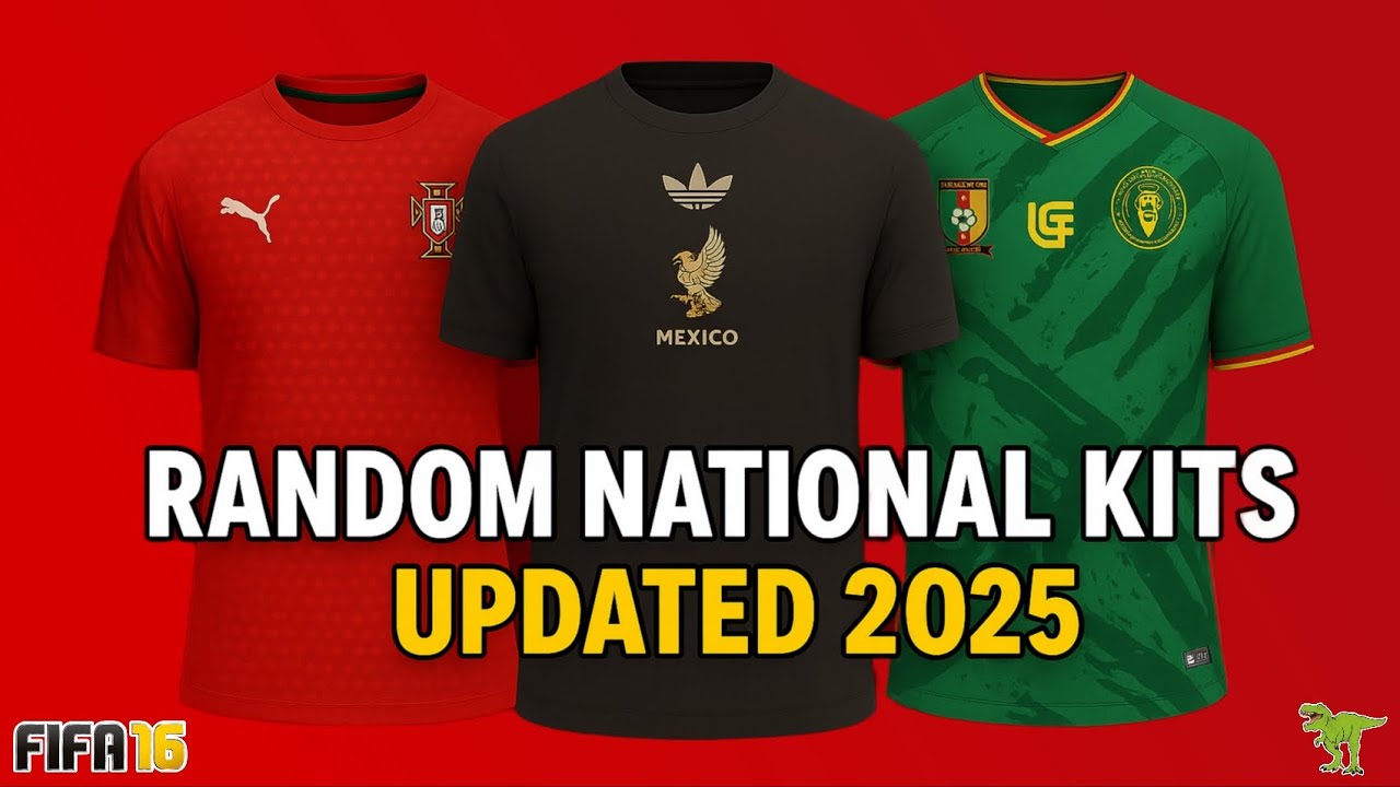 RANDOM NATIONAL TEAM KITS UPDATED 2025 FOR FIFA 16 MOBILE MOD FC25