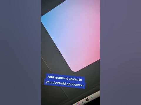 Android Studio tutorial : Add gradient color to your views - YouTube