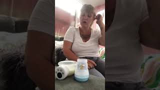 Fraupow wearable breast pump - decanting milk