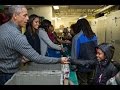 The First Family Participates in a Service Project