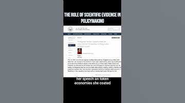 THE ROLE OF SCIENTIFIC EVIDENCE IN POLICYMAKING #shorts #scientific #evidence #regulation #bba